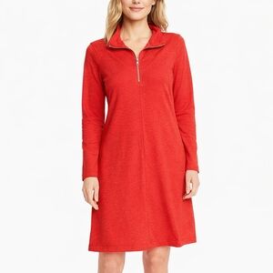 Gap ($90) Red Quarter Zip Sweater Dress Long Sleeve Knit Casual Women’s